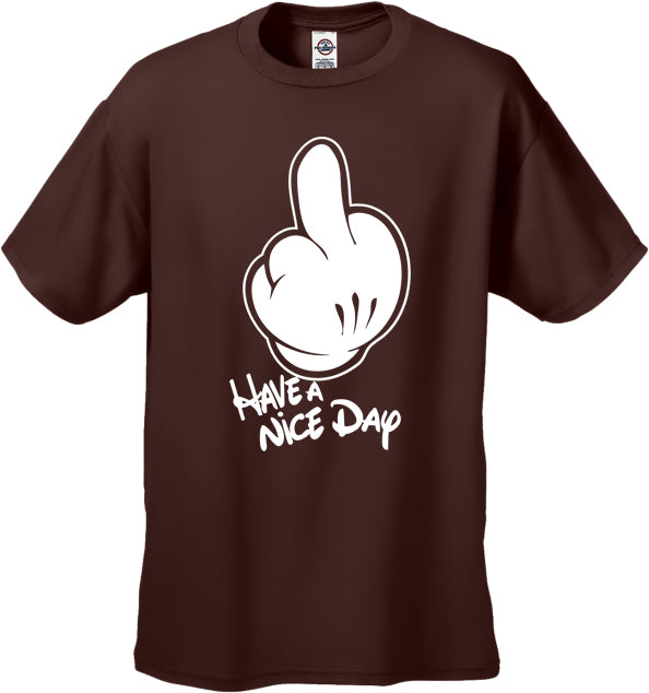 Cartoon Hands "Have A Nice Day" Men's T-Shirt
