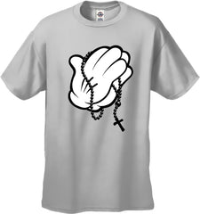 Cartoon Hands Praying Men's T-Shirt