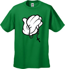 Cartoon Hands Praying Men's T-Shirt