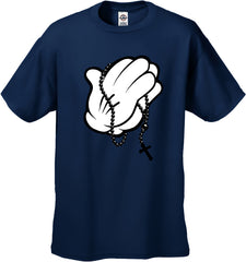 Cartoon Hands Praying Men's T-Shirt