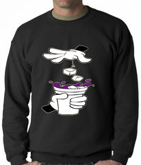 Cartoon Hands - Purple Drink Adult Crewneck