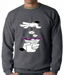 Cartoon Hands - Purple Drink Adult Crewneck