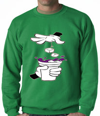 Cartoon Hands - Purple Drink Adult Crewneck