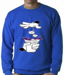 Cartoon Hands - Purple Drink Adult Crewneck