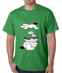 Cartoon Hands - Purple Drink Mens T-shirt