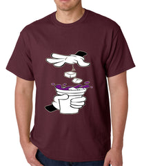 Cartoon Hands - Purple Drink Mens T-shirt