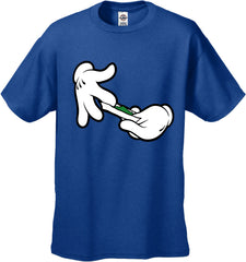 Cartoon Hands Roll A Joint Men's T-Shirt