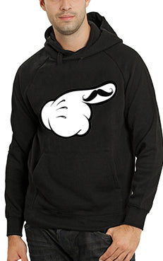 Cartoon Hands The 'Stache Adult Hoodie 