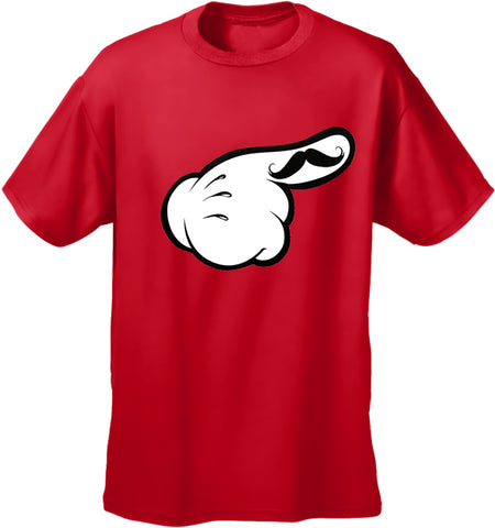 Cartoon Hands The 'Stache Men's T-Shirt