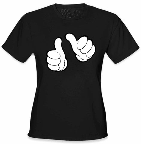 Cartoon Hands "This Girl" Girl's T-Shirt