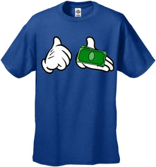Cartoon Money Hands Men's T-Shirt