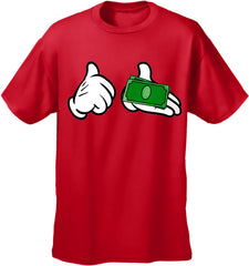 Cartoon Money Hands Men's T-Shirt