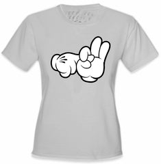 Cartoon Sex Hands Girl's T-Shirt