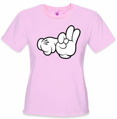 Cartoon Sex Hands Girl's T-Shirt