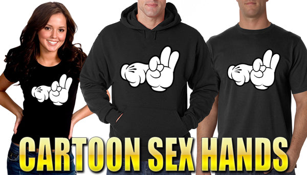 Cartoon Sex Hands Men's T-Shirt