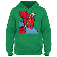 Cartoon Spider Hands Rolling Up Adult Hoodie