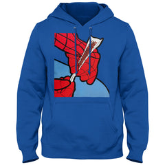 Cartoon Spider Hands Rolling Up Adult Hoodie