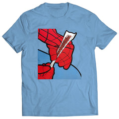 Cartoon Spider Hands Rolling Up Mens T-shirt