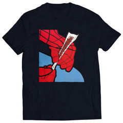 Cartoon Spider Hands Rolling Up Mens T-shirt