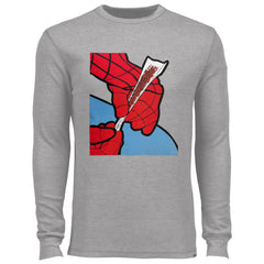 Cartoon Spider Hands Rolling Up Thermal Shirt