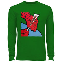 Cartoon Spider Hands Rolling Up Thermal Shirt