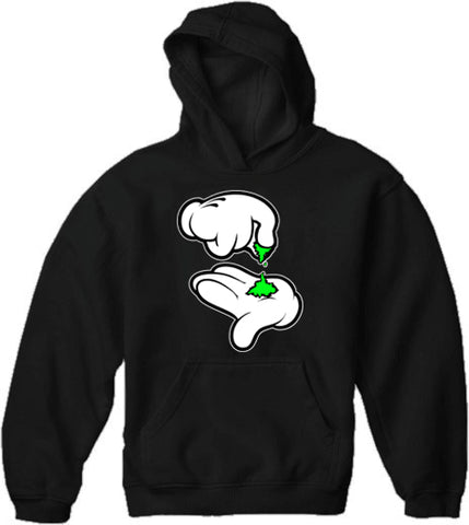 Cartoon Weed Hands Adult Hoodie