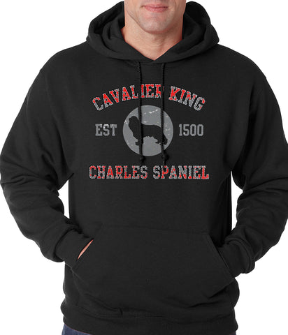 Cavalier King Charles Spaniel EST. 1500 Adult Hoodie