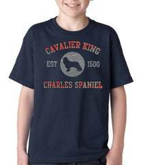 Cavalier King Charles Spaniel EST. 1500 Kids T-shirt