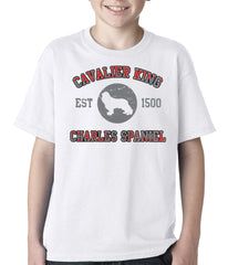 Cavalier King Charles Spaniel EST. 1500 Kids T-shirt