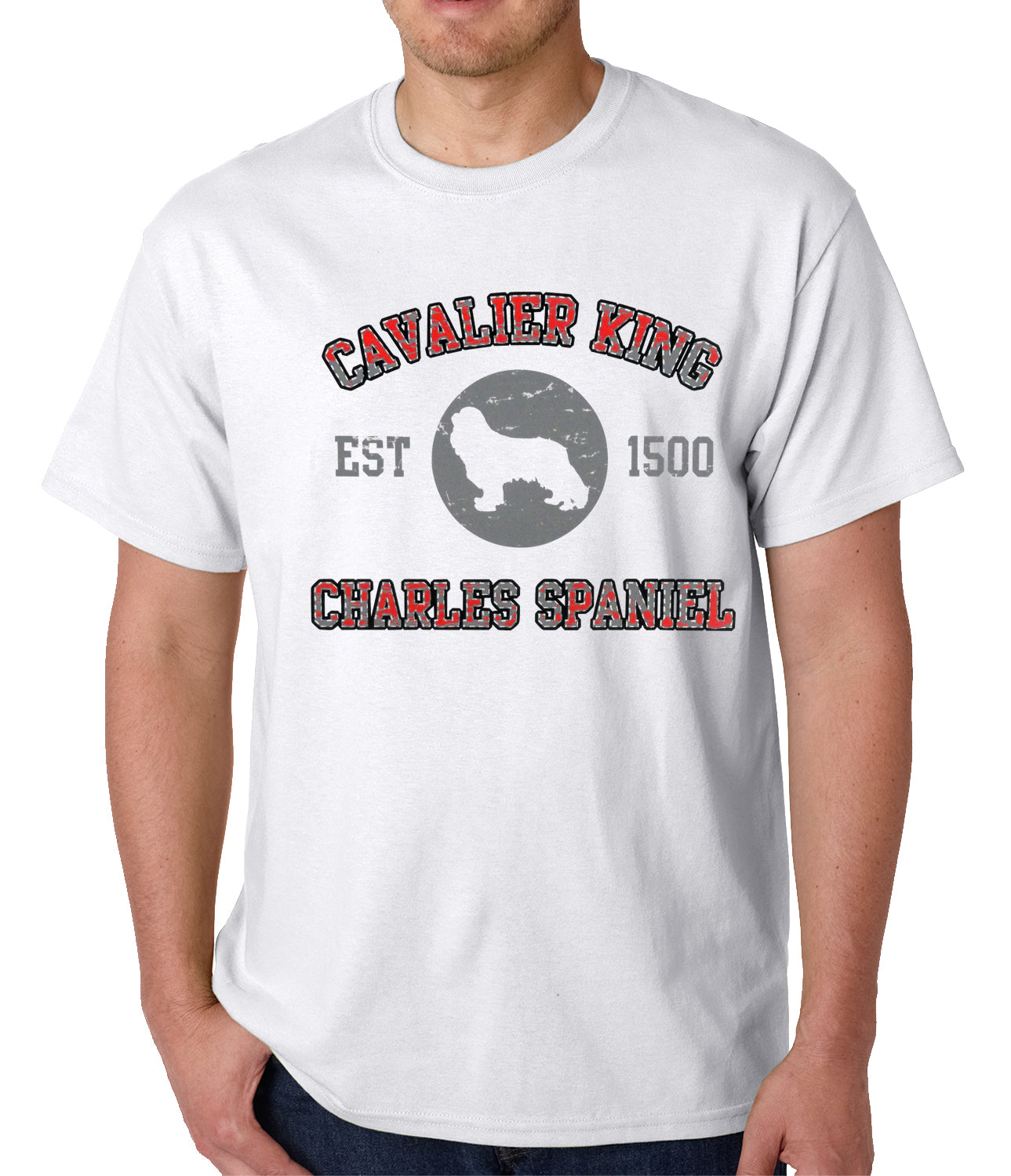 Cavalier King Charles Spaniel EST. 1500 Mens T-shirt