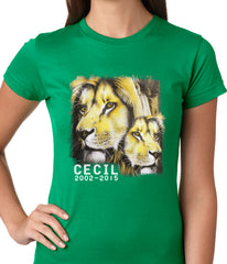 Cecil The Lion Tribute Shirt Ladies T-shirt