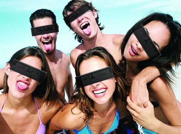 Censored! Black Bar Sunglasses