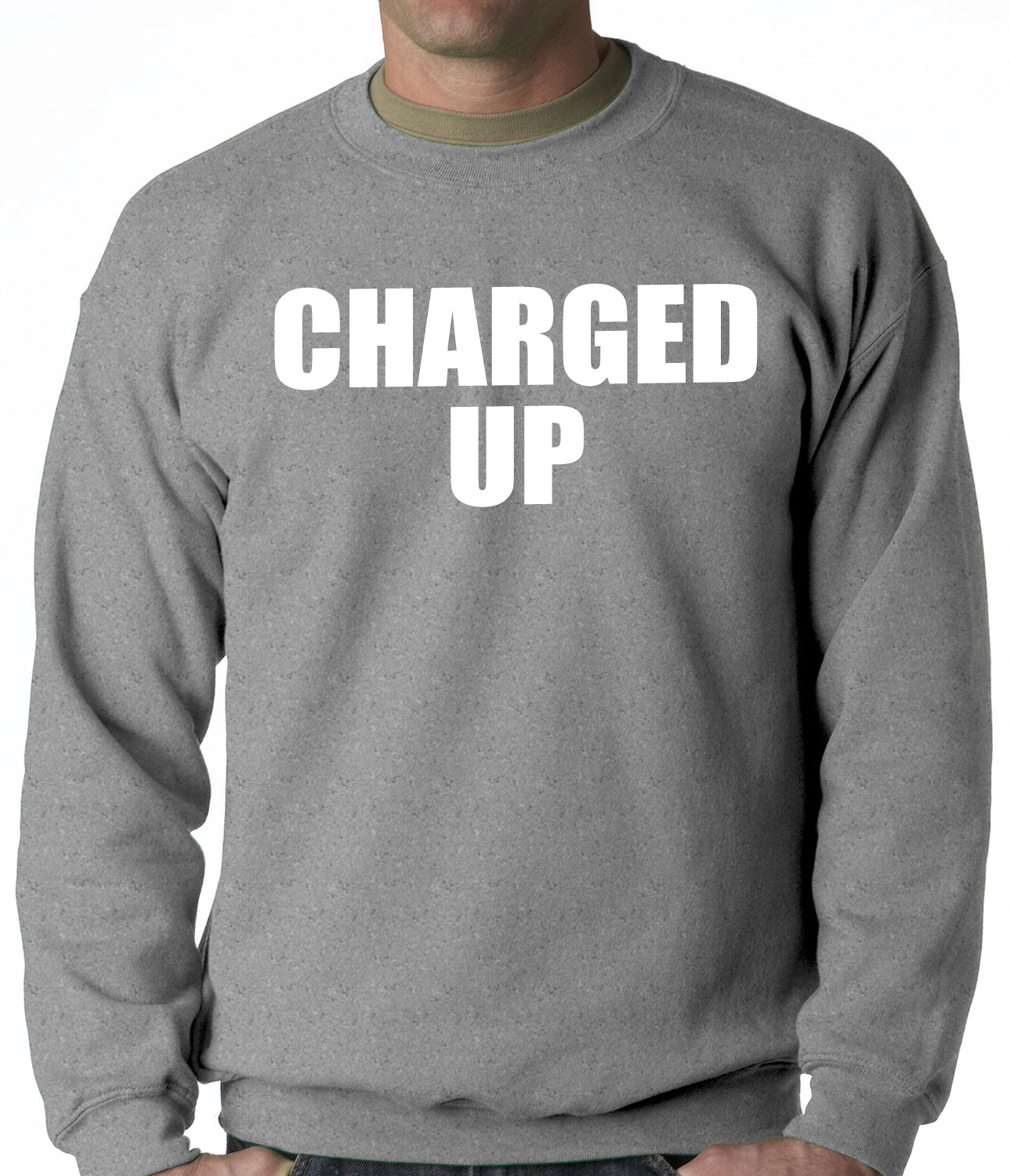 Charged Up Hip Hop Meek Diss Adult Crewneck
