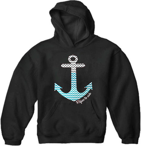 Chevron Lines Refuse To Sink Adult Hoodie