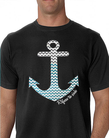 Chevron Lines Refuse To Sink Men's T-Shirt 