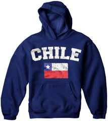 Chile Vintage Flag International Hoodie