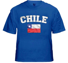 Chile Vintage Flag International Mens T-Shirt