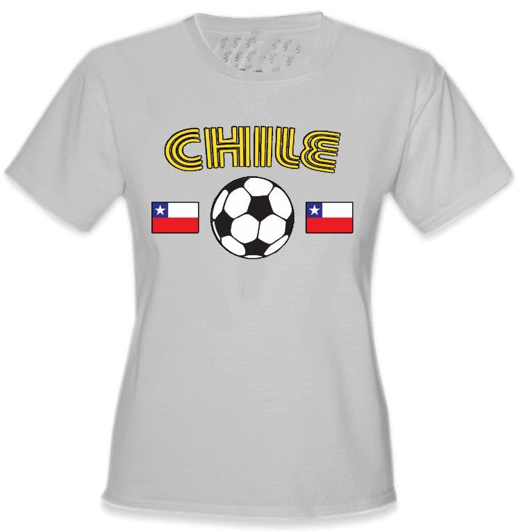 Chile World Cup Soccer Girls T-Shirt
