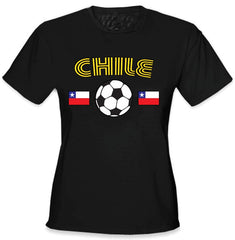 Chile World Cup Soccer Girls T-Shirt