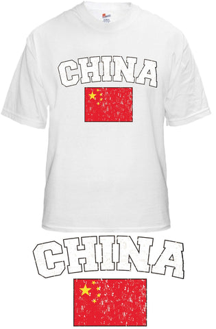 China Vintage Flag International Mens T-Shirt