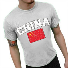 China Vintage Flag International Mens T-Shirt