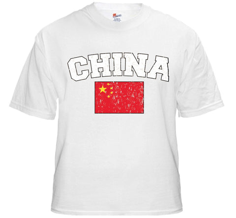 China Vintage Flag International Mens T-Shirt