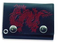 Chinese Dragon Genuine Leather Chain Wallet