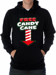 Christmas Hoodies - Free Candy Cane Men's Hoodie