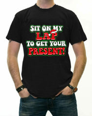 Christmas Tee's - Sit On My Lap Men's T-Shirt