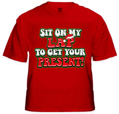 Christmas Tee's - Sit On My Lap Men's T-Shirt