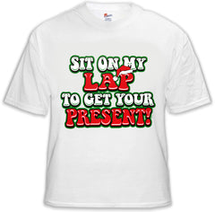 Christmas Tee's - Sit On My Lap Men's T-Shirt