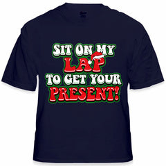 Christmas Tee's - Sit On My Lap Men's T-Shirt