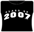Class Of 2007 Girls T-Shirt