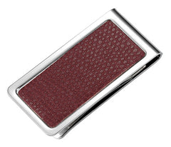 Classic Brown Leather Money Clip